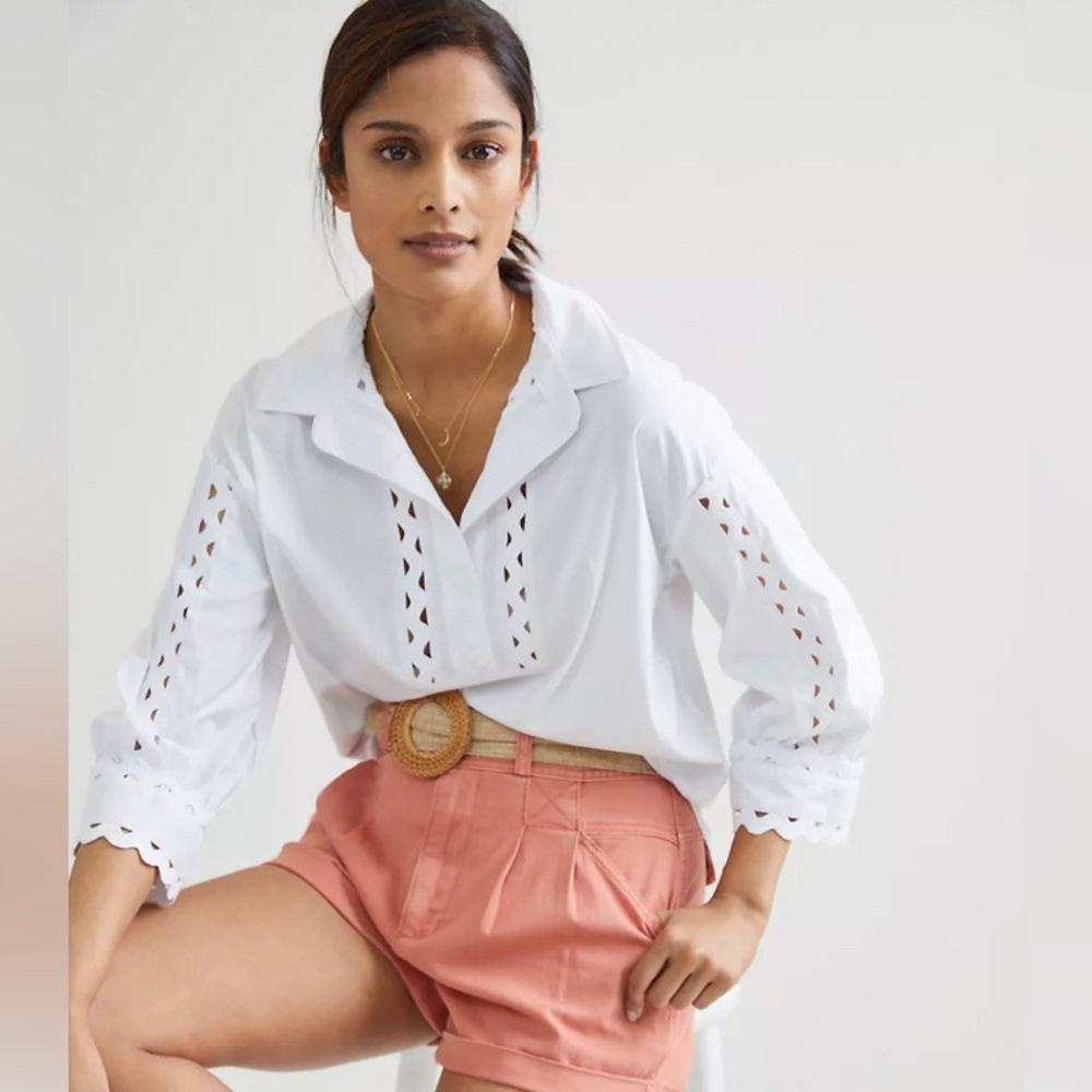 NWT Anthropologie Maeve Connie Henley Blouse